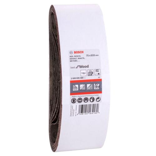 Brusné pásy BOSCH 75x533mm 10 kusů