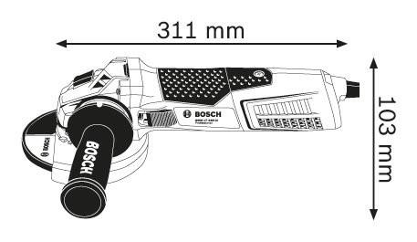 Úhlová bruska BOSCH GWS 17-125 CIE