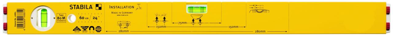Vodováha STABILA 80 M instalatérská