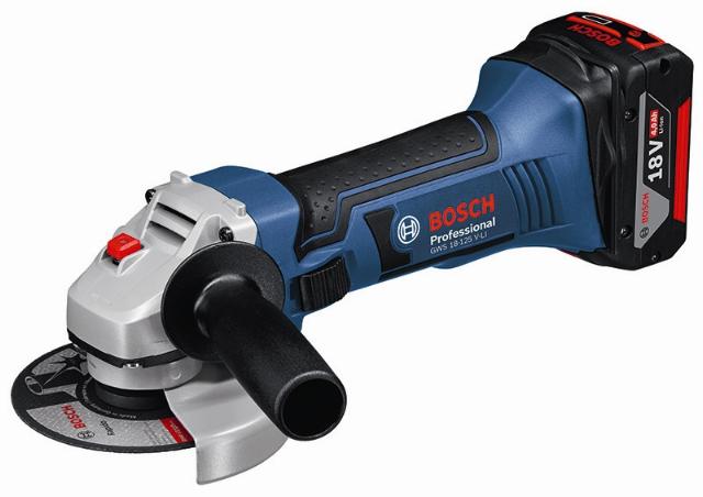 Úhlová bruska GWS 18-125 V-LI Professional 2 x 4,0 Ah