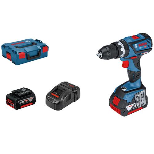 Skrutkovač BOSCH AKU/GSR18V-50 2x5,0Ah + L-Boxx