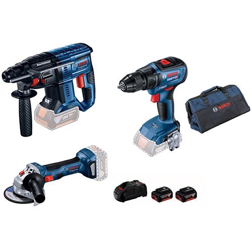 Set BOSCH GBH180LI+GSR18V-50+GWS180-Li