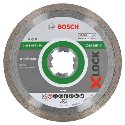 Řezný diamantový kotouč BOSCH X-Lock 125x1,6mm na keramiku STANDART