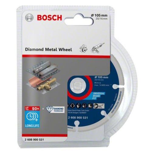 Diamantový řezací kotouč BOSCH 105x20/16mm na kov