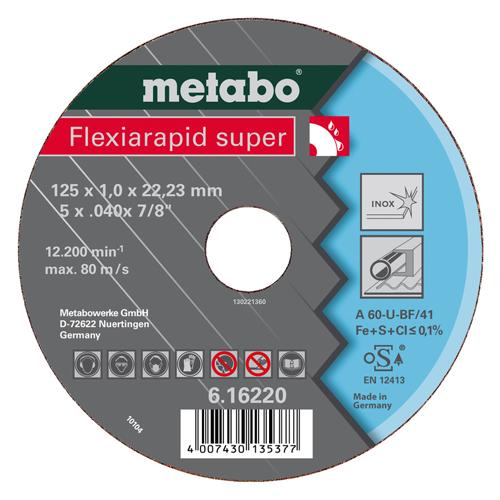 Řezný kotouč METABO 180x1,6mm FLEXIARAPID SUPER INOX