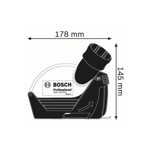 Odsávací kryt GDE 125 EA-S pro 125 mm úhlové brusky