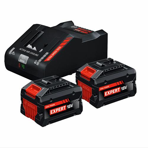 Startovací sada BOSCH AKU 2xEXBA18V-80 + EXAL18