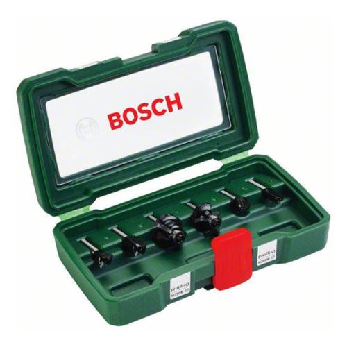 Sada fréz BOSCH z tvrdokovu Ø hřídele 6mm