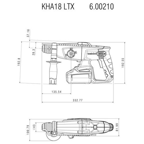 Aku kladivo METABO AKU KHA 18 LTX