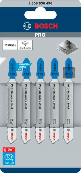 Pilový list BOSCH T118GFS 5ks na nerez