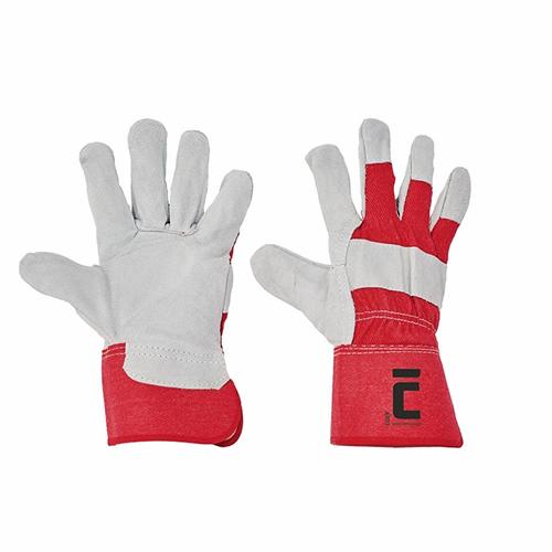Rukavice CERVA EIDER kombinované červená-šedá
