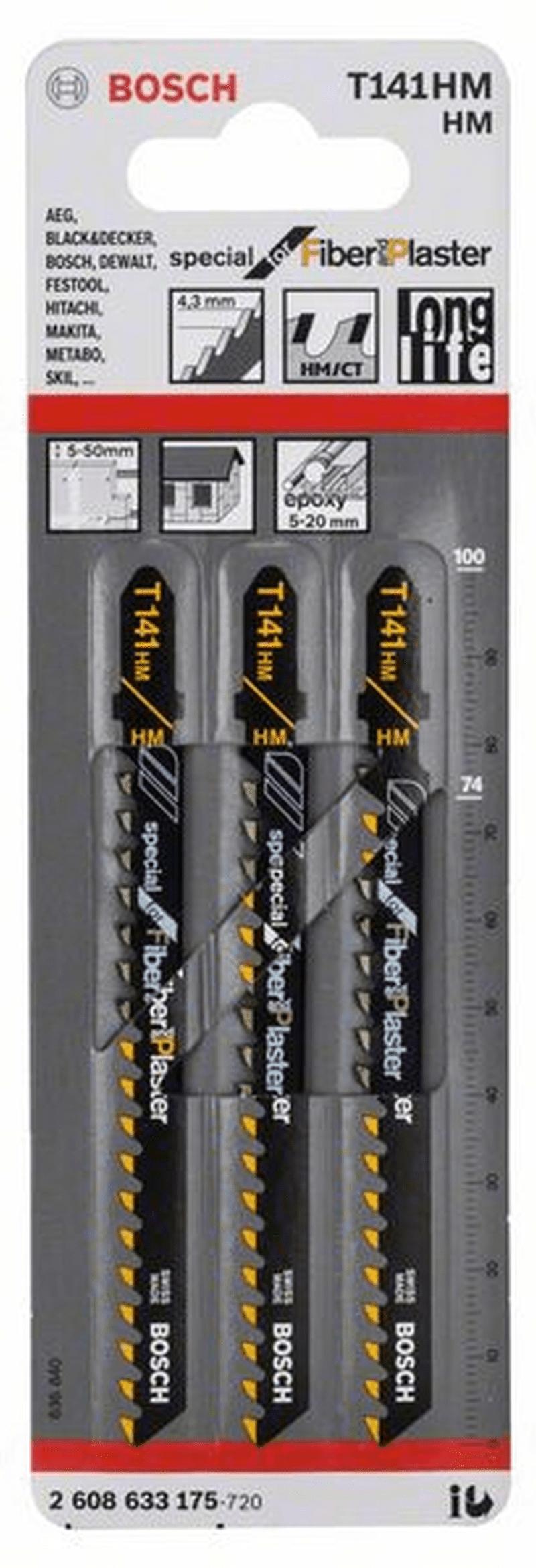 Pilový list BOSCH T141HM 3ks na sádrokarton