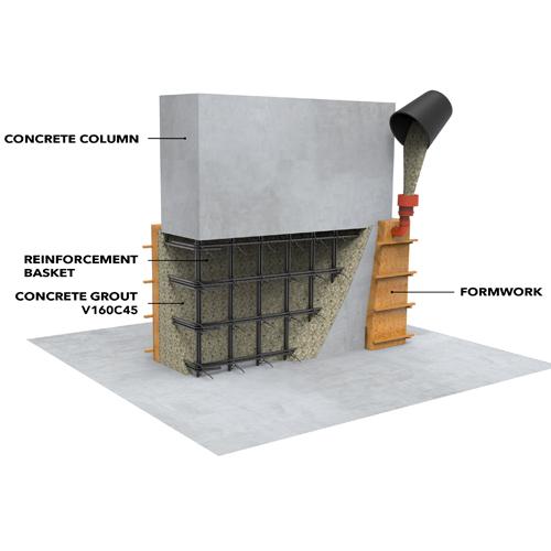 Nesvraštivý a expanzivní zálivkový beton PAGEL V80C45 a V160C45