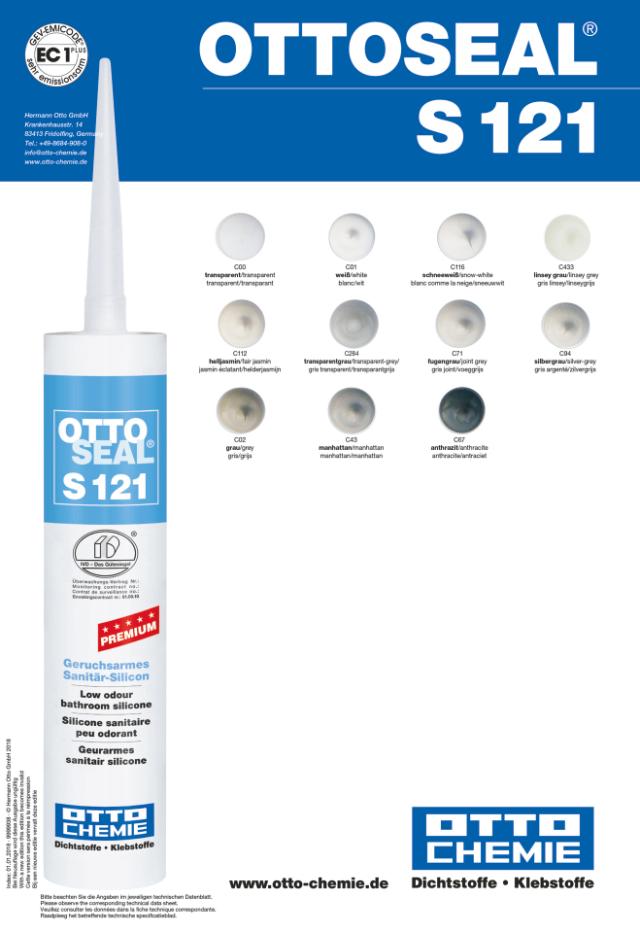 Sanitární silikon OTTOSEAL S121 310 ml