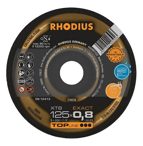 Řezný kotouč RHODIUS XTB EXACT na závity 125mm