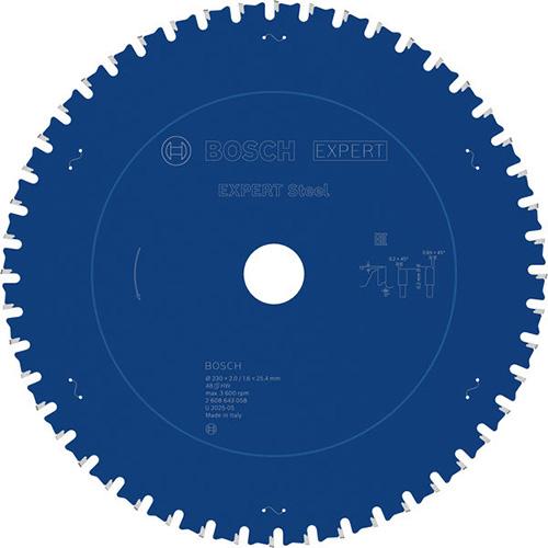 Pilový kotouč BOSCH 230x25,4 48Z EXPERT Steel