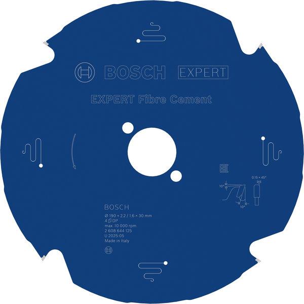 Pilový kotouč BOSCH 190x30 Z4 Expert FiberCement