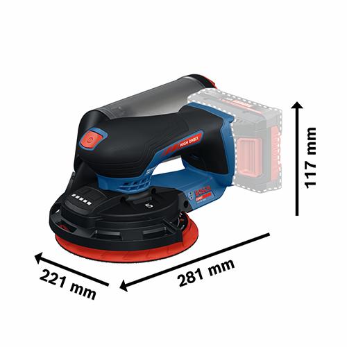 Excentrická bruska BOSCH AKU/EXEX18V-150-5