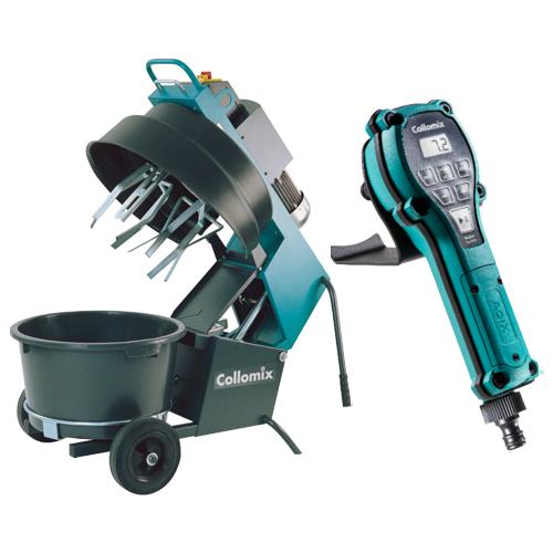 Automatické míchadlo COLLOMATIC XM 3 - 650 400 V s 90 l nádobou a dávkovač vody AQIX ZDARMA