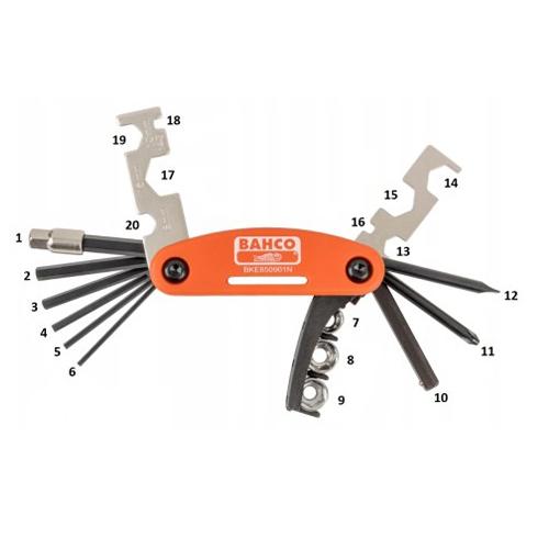 Klíč na kolo BAHCO 19 - kombi