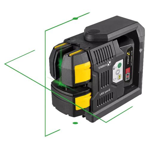 Samonivelační liniový křížový laser STABILA LAX500G 7-dílný
