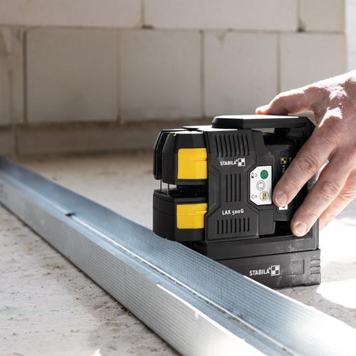 Samonivelační liniový křížový laser STABILA LAX500G 7-dílný