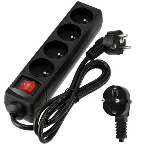 Šňůra 5m/4Z prodlužovací+vypínač