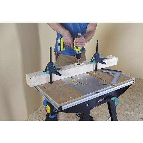 Jednoruční svorka WOLFCRAFT 3036 PRO 65-150-W k pracovnímu stolu