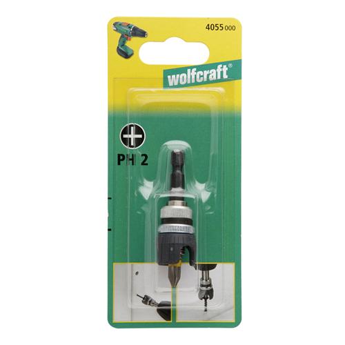 Držák bitů s dorazem WOLFCRAFT 4055 magnetický