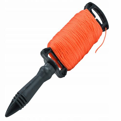 Zednická šňůra s držákem 1,7mm/100m oranžová
