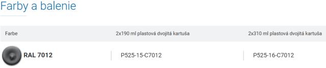 Dvousložkové polyuretanové lepidlo OTTOCOLL® P525 2 x 310 ml