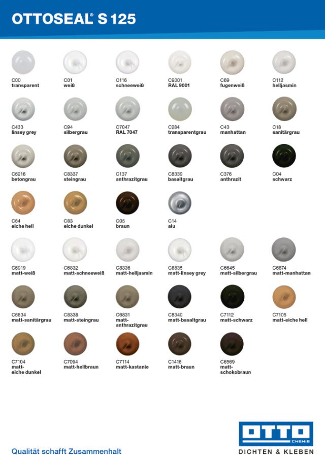 Podlahový a sanitární silikon OTTOSEAL S125 580 ml