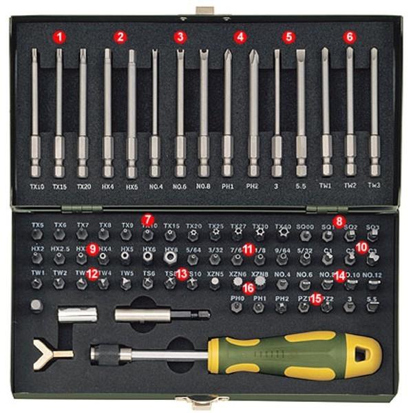 Sada bitů PROXXON 23107 1/4