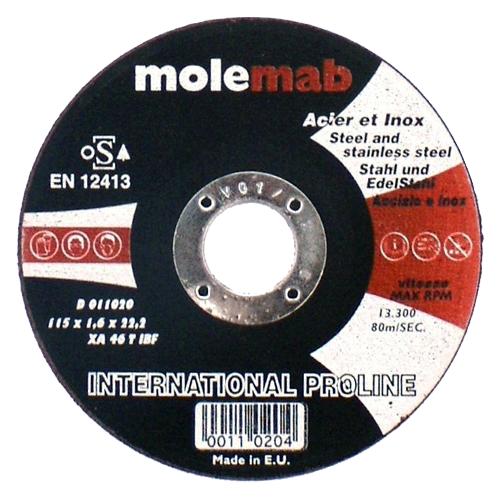 Řezný kotouč MOLEMAB na nerez