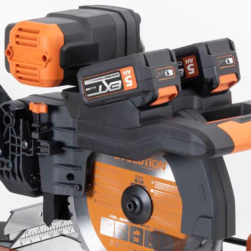 Pokosová AKU stolová pila EVOLUTION R255SMS-DB-Li sólo stroj