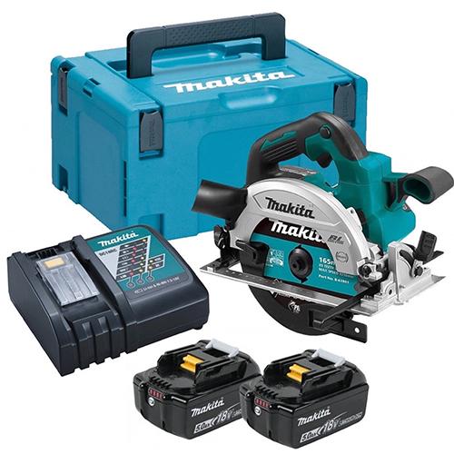 Okružná píla MAKITA DHS660RTJ 165mm 18V 2x5,0Ah