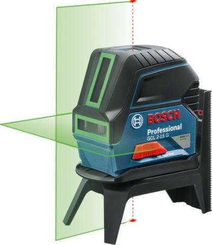 Křížový bodový laser BOSCH GCL2-15G + RMI + BM3