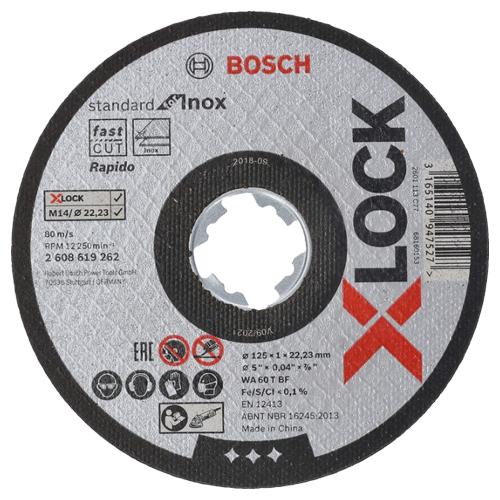 Řezný kotouč BOSCH X-Lock 125x1,0mm na nerez STANDARD