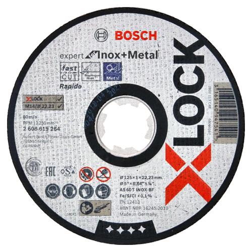 Řezný kotouč BOSCH X-Lock 125x1,0mm na kov a nerezovou ocel EXPERT